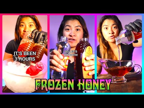 🌈🍀 Satisfying Frozen Honey 🍯💛💚💝 Frozen Honey Jelly Recipe Tiktok Compilation #25