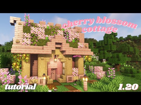 Easy Cute 1.20 Minecraft Cherry Blossom House