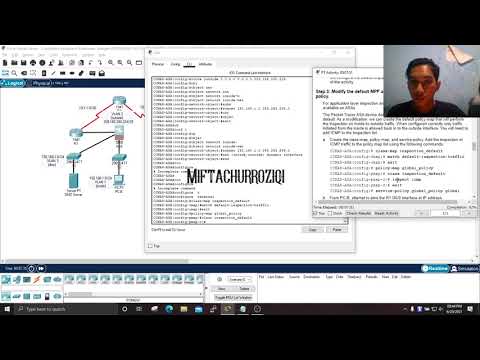 (Tugas 15) 9.3.1.1 Packet Tracer – Configuring ASA Basic Settings and Firewall Using