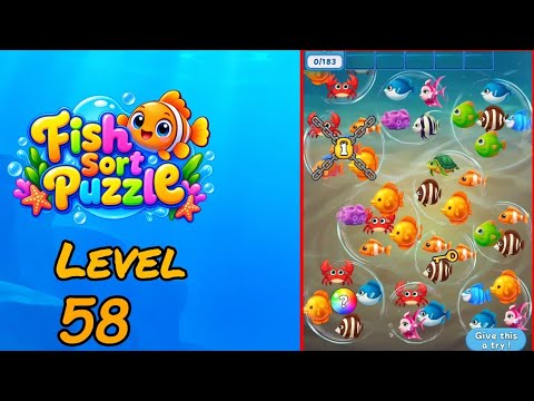 Fish Sort Puzzle Level 58 Walkthrough thumbnail