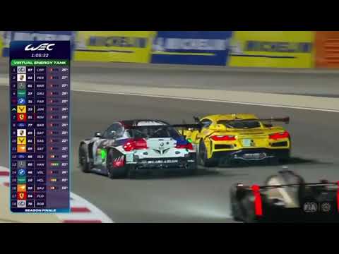 Dani Juncadella middle finger to Augusto Farfus // Corvette vs. BMW // WEC 8 Hours of Bahrain 2025