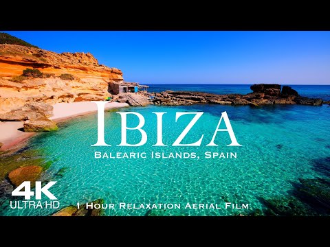 [4K] IBIZA 2025 🇪🇸 1 Hour Drone Aerial Relaxation Film | Balearic Islands Spain España