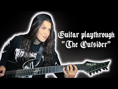 CRYPTA - The Outsider (Guitar Playthrough by Tainá Bergamaschi)