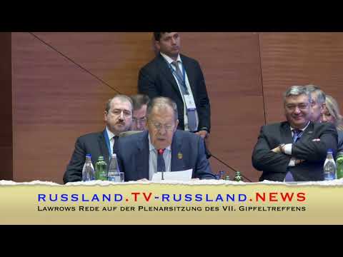 Lawrows Rede auf der Plenarsitzung des VII  Gipfeltreffens