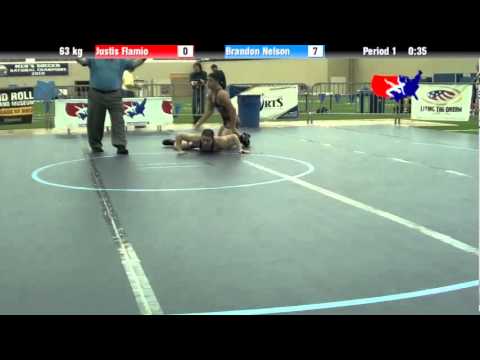 University Nat`ls FS  63 kg: Justis Flamio vs. Brandon Nelson