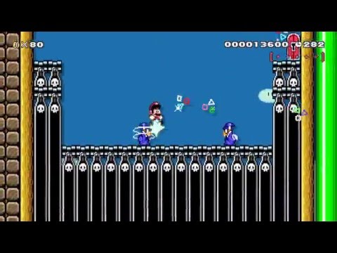 Tower of Ascension 1 (2.0) by Glackum - SUPER MARIO MAKER - NO COMMENTARY 1AG