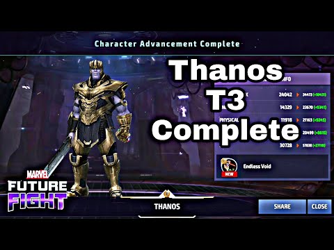 How To Get Thanos T3 With All Cost and materials in Marvel future fight