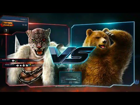 Armor King vs. Kuma Tekken 7 Season 4 fighting gameplay #tekken #tekken7 #tekken3