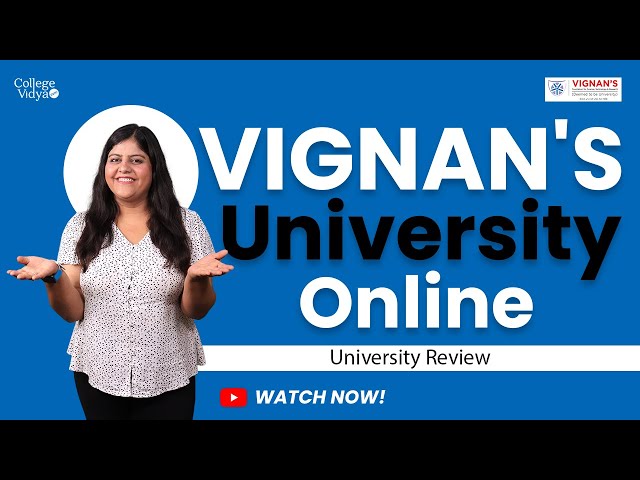 Vignan's University Online Education Review