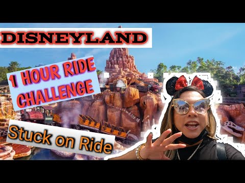 Dinseyland 1 Hour Ride Challenge | Got Stuck on Big Thunder Moutain!!!