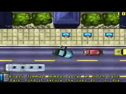 Grand Theft Auto - DOS - The First GTA Game Ever (DMA Design 1997)