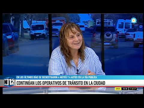 ENTREVISTA EN ESTUDIOS A MARÍA CÓRDOBA - CONTINÚAN LOS OPERATIVOS DE TRÁNSITO EN LA CIUDAD