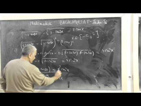 Lectia BAC 37 -  Ecuatie trigonometrica