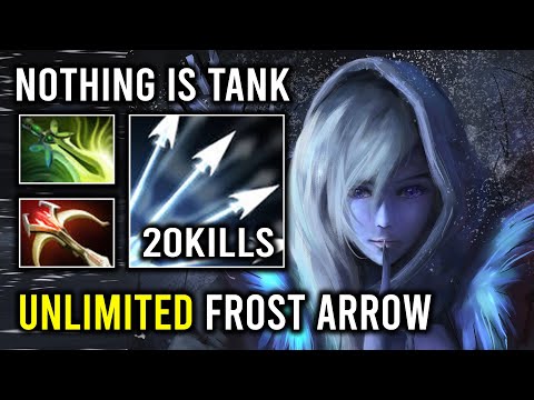 Nothing Is Tanky For Drow Ranger 100% Shred Unlimited Frost Arrow Hit Like a Truck Dota 2