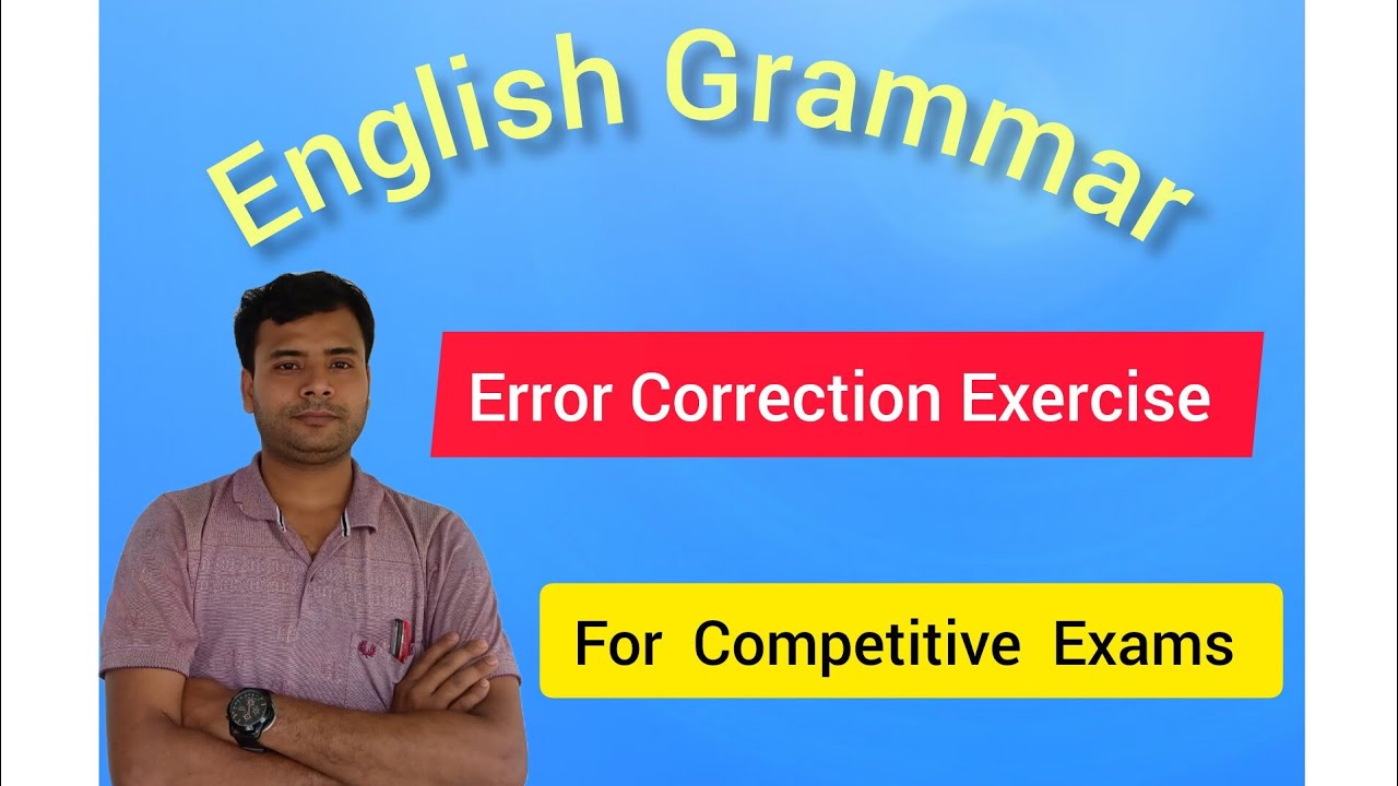 What is Error Correction? || Error Correction Exercise || Class 1
