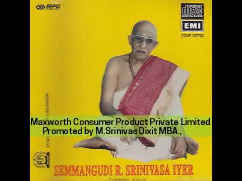Semmangudi Srinivasa Iyer - Paripalayamam - Reetigowla - Swati tirunal Composition