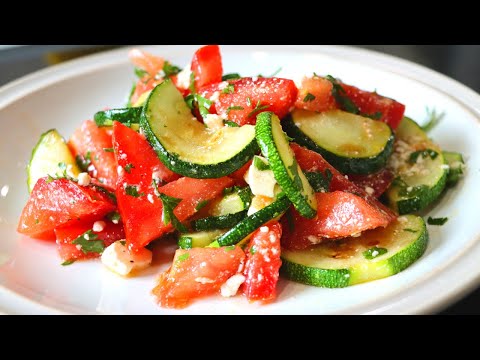 Ensalada para bajar de peso // Ensalada de calabacín