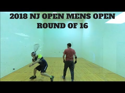 Racquetball Tournament - 2018 NJ OPEN - Mens Open Rd of 16 - Sylvester vs Voscopoulos