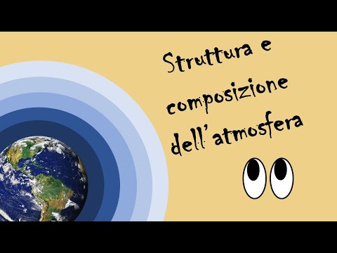 Mini lezione: struttura e composizione dell'atmosfera
