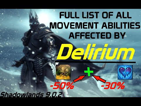 ALL ABILITIES THAT DELIRIUM AFFECTS - Frost DK PvP Guide for Shadowlands 9.0.2