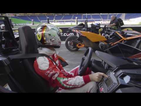 2017 ROC Miami - Sebastian Vettel turns up the music, during Friday practice
