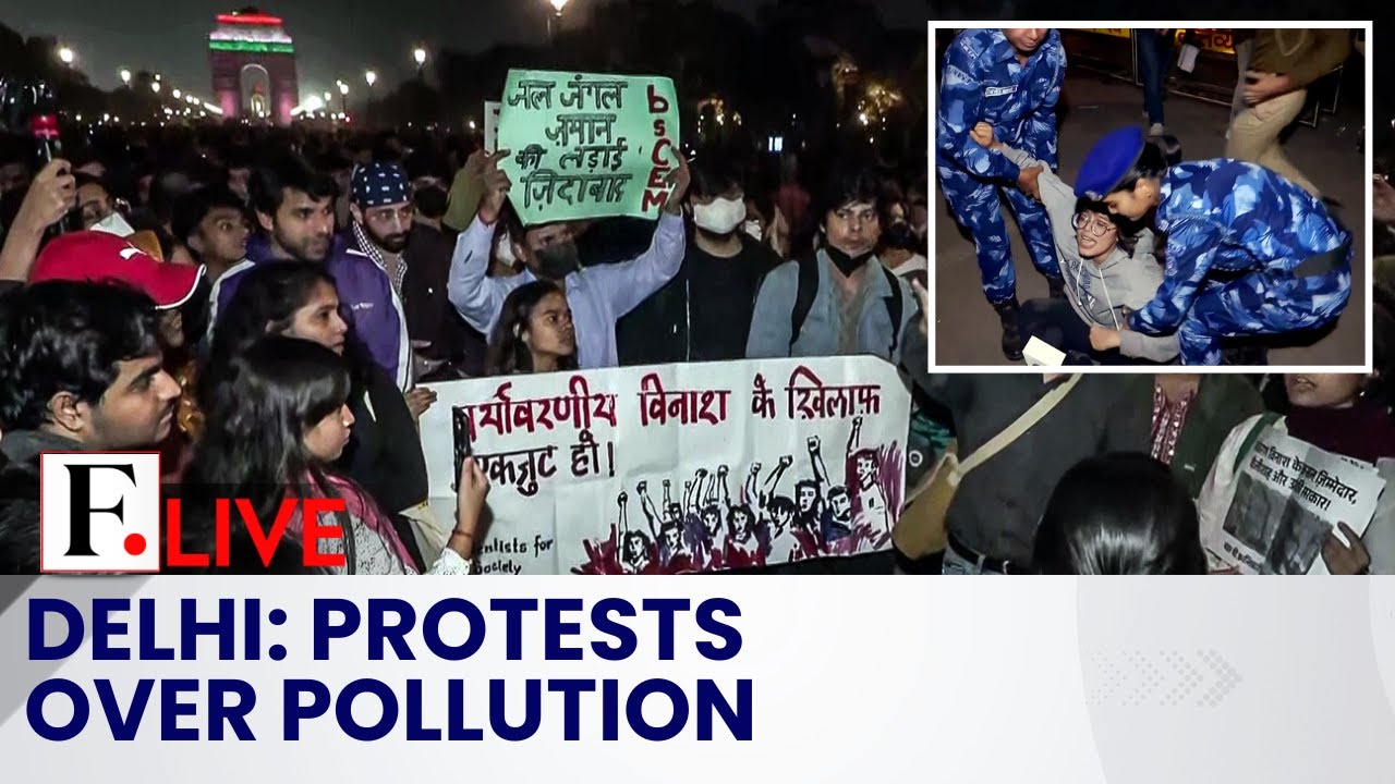 LIVE: Hundreds Protest Against Delhi’s Air Pollution Crisis | Firstpost Live | N18G