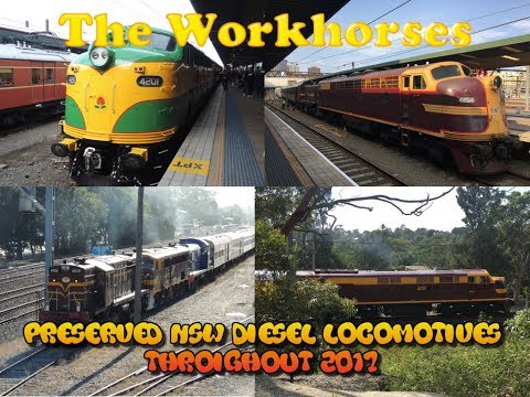 The Workhorses - Preserved NSW Diesel Locomotives Throughout 2017