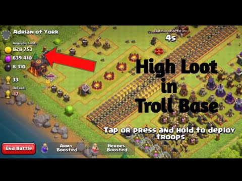 Troll Base has High Loot 😱😱