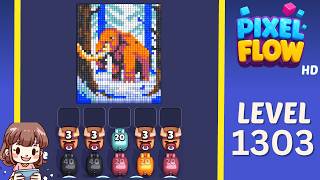 Pixel Flow Level 1303 Solution Walkthrough