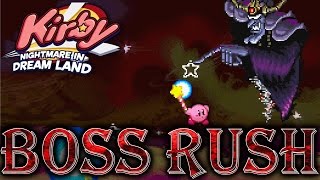 Kirby: Nightmare in Dream Land - All Bosses (No Damage)