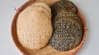 How to Toast Vietnamese Sesame Rice Crackers |