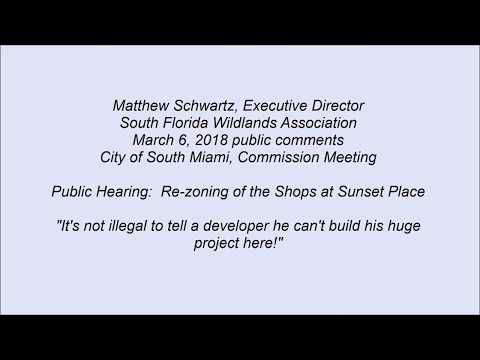 Matt Schwartz March 6 2018 comments