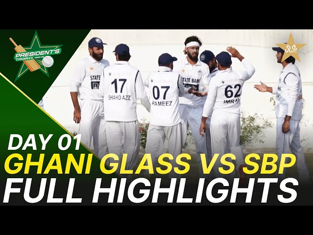 Full Highlights | Ghani Glass vs SBP | President Trophy | NBP Sports Complex Karachi | M2V1K