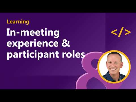 In meeting experience participant roles