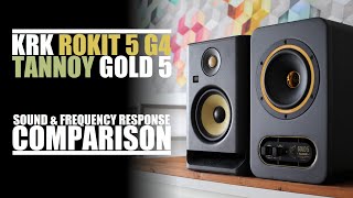 Video thumbnail for Tannoy Gold 5  vs  KRK Rokit 5 G4 RP5G4  ||  Sound & Frequency Response Comparison by DSAUDIO.review