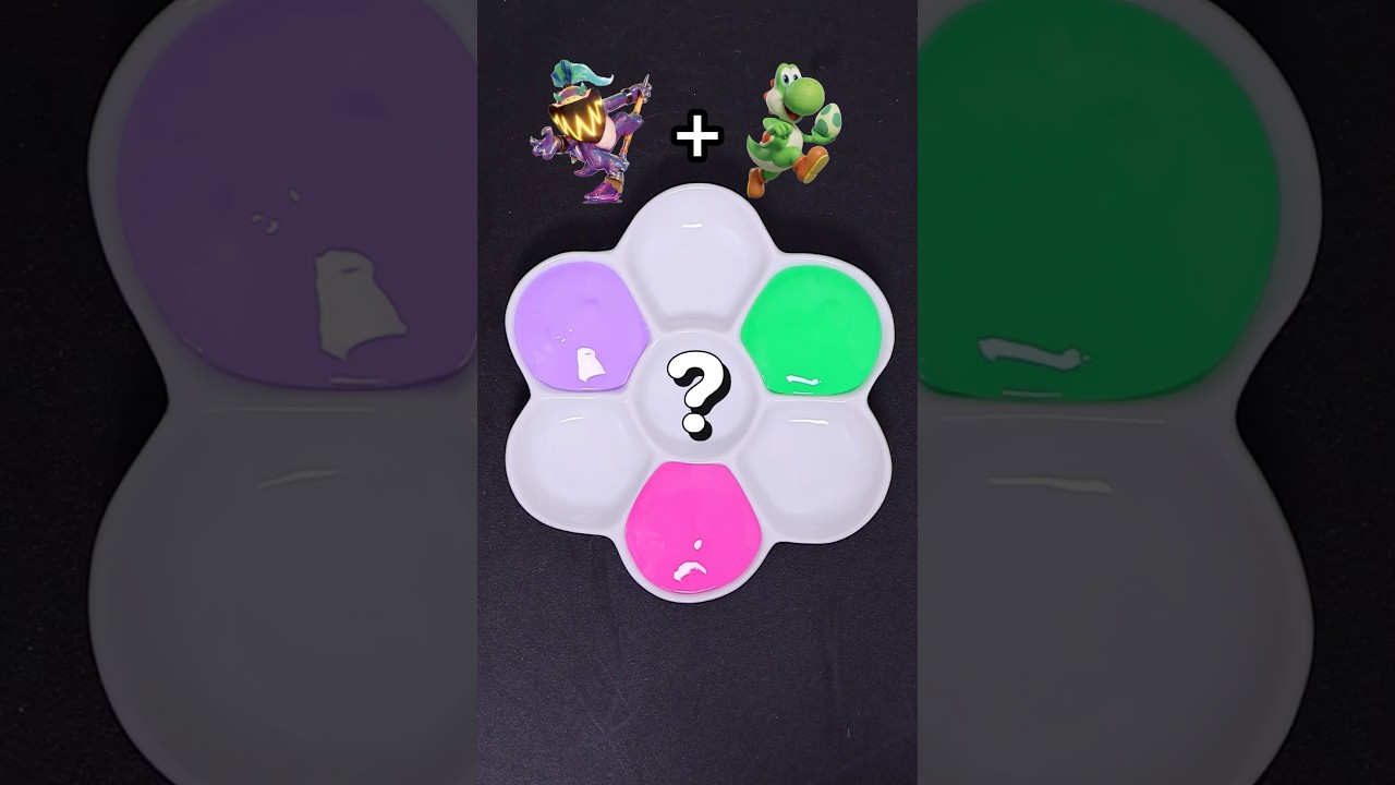 The Super Mario Galaxy Movie Color Mixing (Part 2) #supermario #nintendo #satisfying #shorts