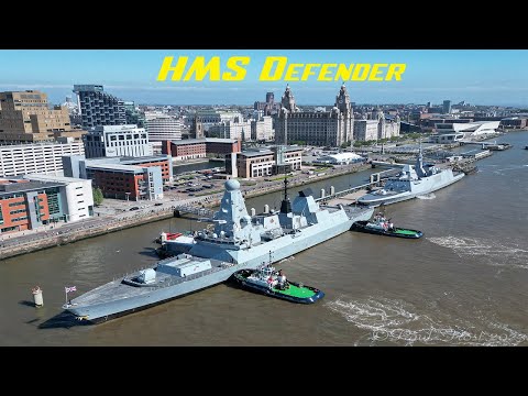 HMS Defender Arrives on the Mersey, 25th May 2023