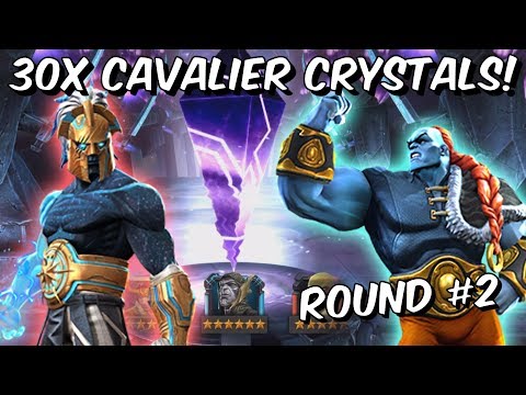 30x 6 Star Cavalier Crystal Opening! - Round #2 - 4k Likes Smashed! - Marvel Contest of Champions