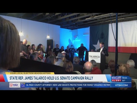 Texas Rep. James Talarico hosts campaign rally in El Paso