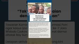 Roy Suryo Cs Tolak Damai Kasus Tudingan Ijazah Palsu Jokowi: Tak Ada Perdamaian dengan Kepalsuan