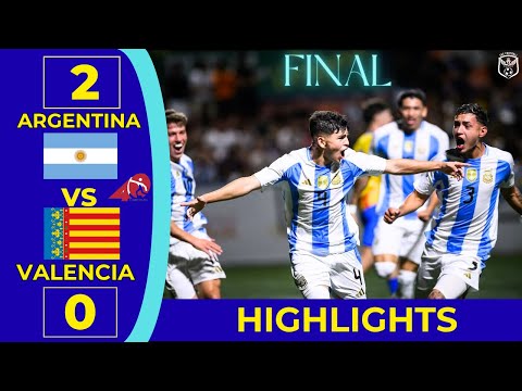 🇦🇷 Argentina vs Valencia (2-0) | COTIF U-20 Final | Argentina Crowned Undefeated Champions! #arg