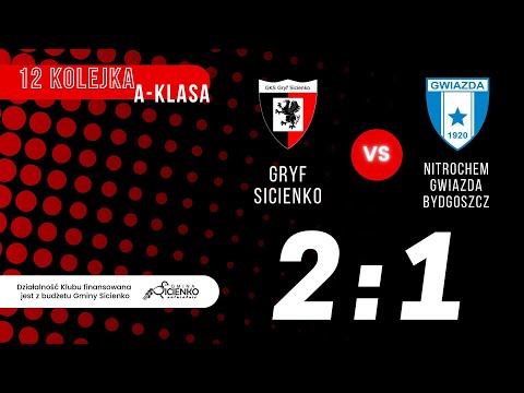 Skrót meczu Gryf Sicienko - Gwiazda Bydgoszcz 2:1