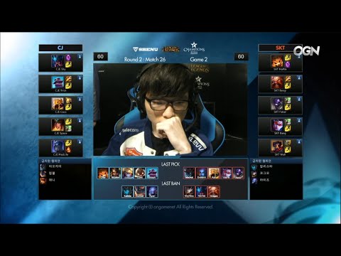 SKT T1 vs CJ Entus Game 2 Highlights - Week 10 LCK Champions Korea Summer 2015