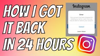 How to Recover Disabled Instagram Account in 60 seconds 2021 || 5 NEW FORMS! Short Tutorial