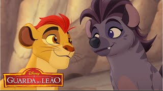 Jasiri e Kion cantam (Sisi Ni Sawa Nós Somos Iguais) música de ["A Guarda do Leão"]