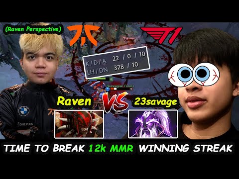 Fnatic Raven vs T1.23savage - Time To Break 12K MMR Winning Streak