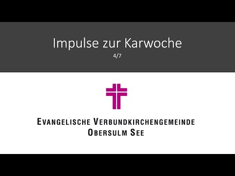 Seht hin, er ist allein im Garten | EG 95 | Vers 3 - Impulse zur Karwoche 2021 (4/7)