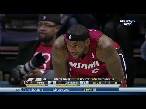 2014.01.18 - LeBron James Full Highlights at Bobcats - 34 Pts, 8 Reb, 6 Assists, 2 Reverse Dunks!