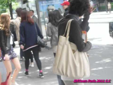 [fancam]110611 SNSD jessica back to hotel in paris