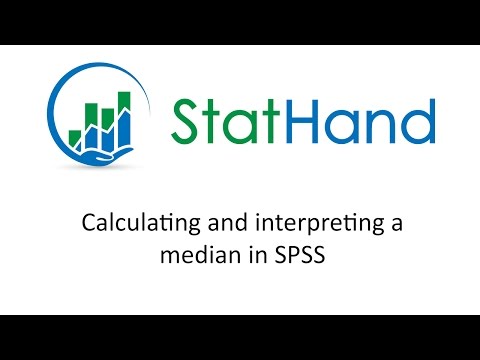 StatHand - Calculating and interpreting a median in SPSS